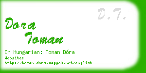 dora toman business card