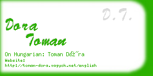 dora toman business card